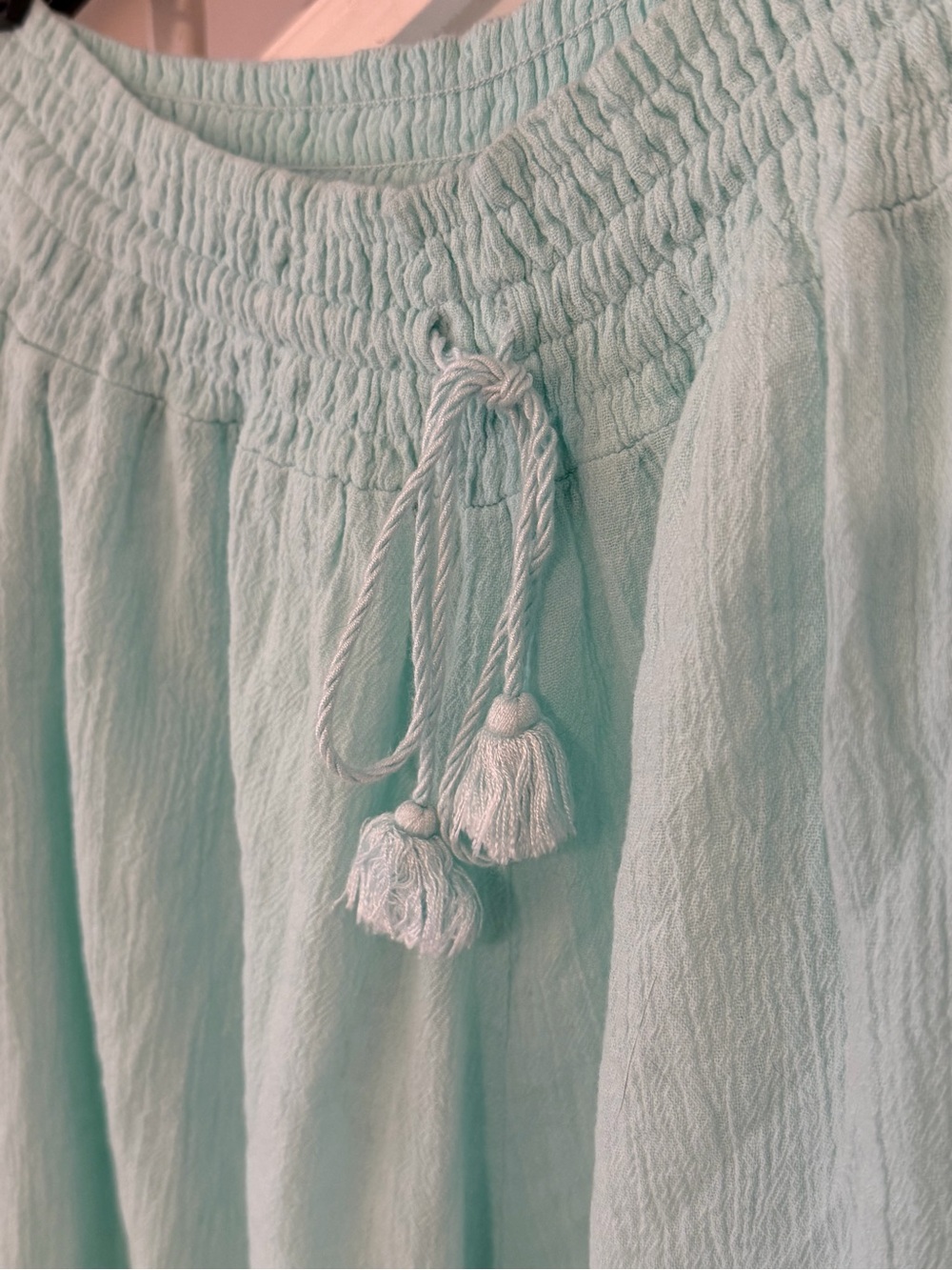 J Crew Mint/Light Turquoise Women’s Midi Cotton Gauze Skirt - Picture 5 of 9